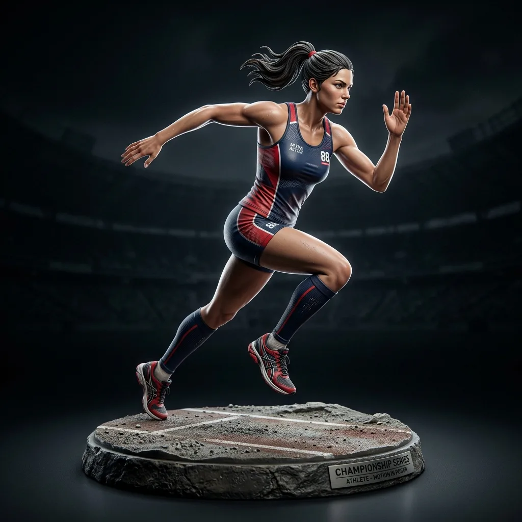 Resin Statue, Athlete