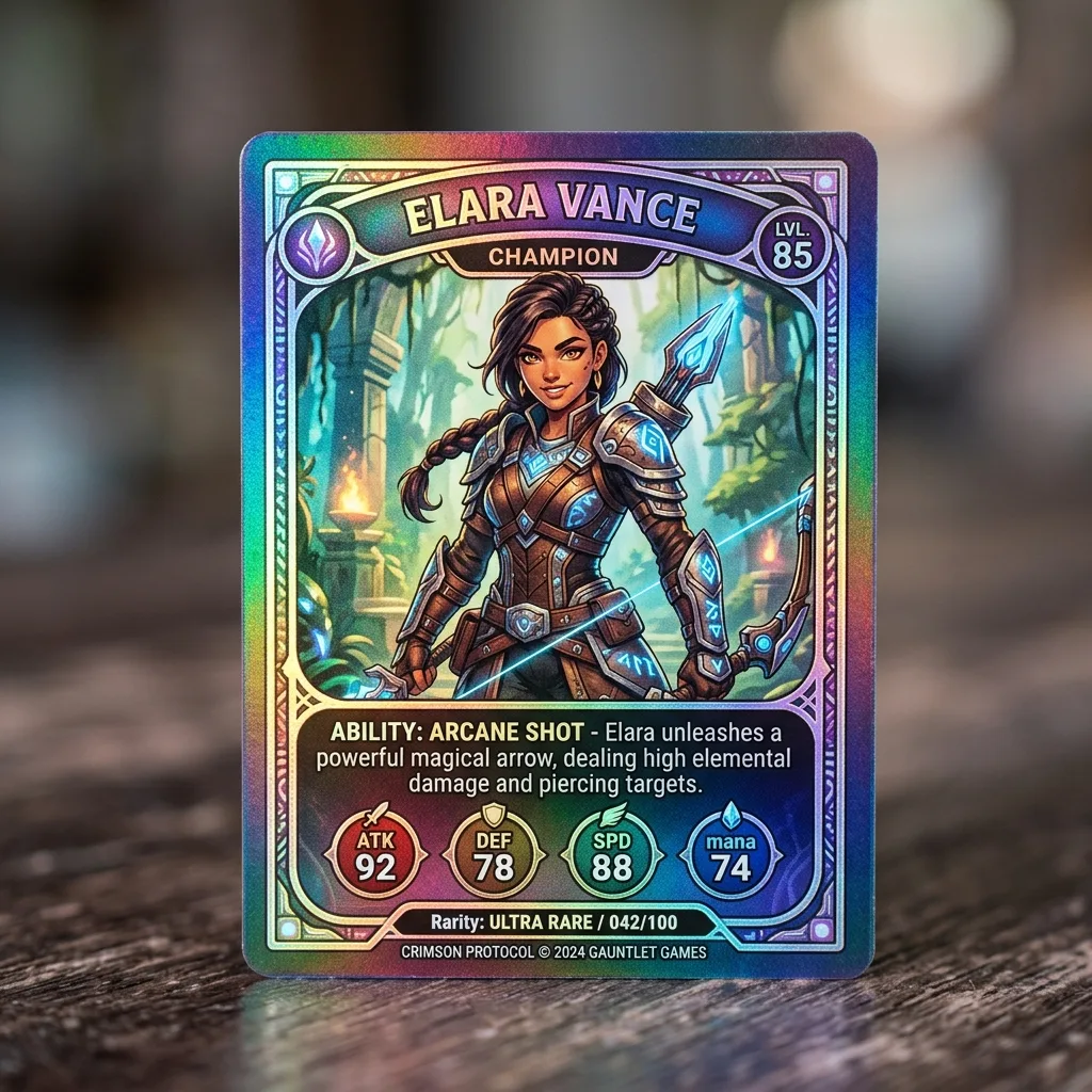 Holographic Trading Card