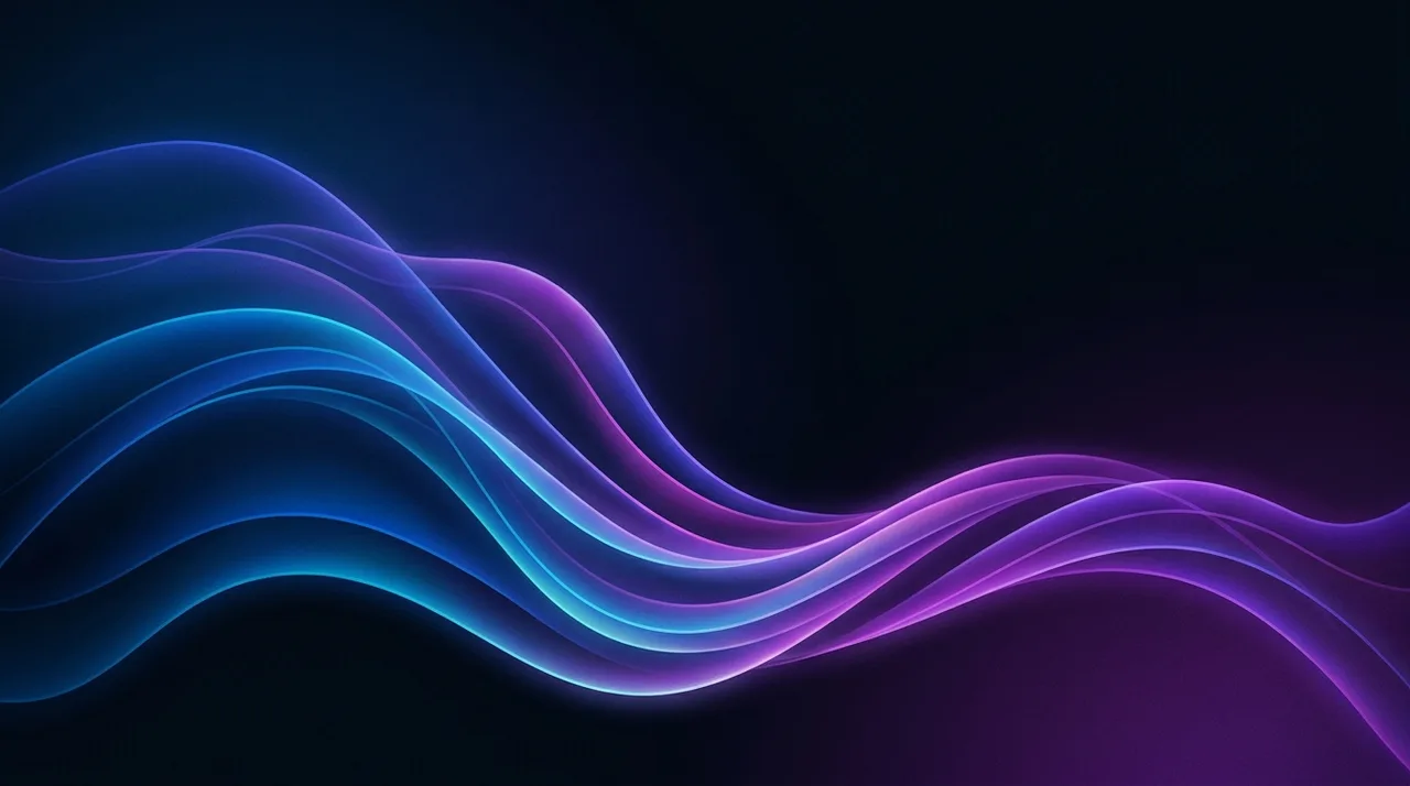 Flowing Wave Lines Hero