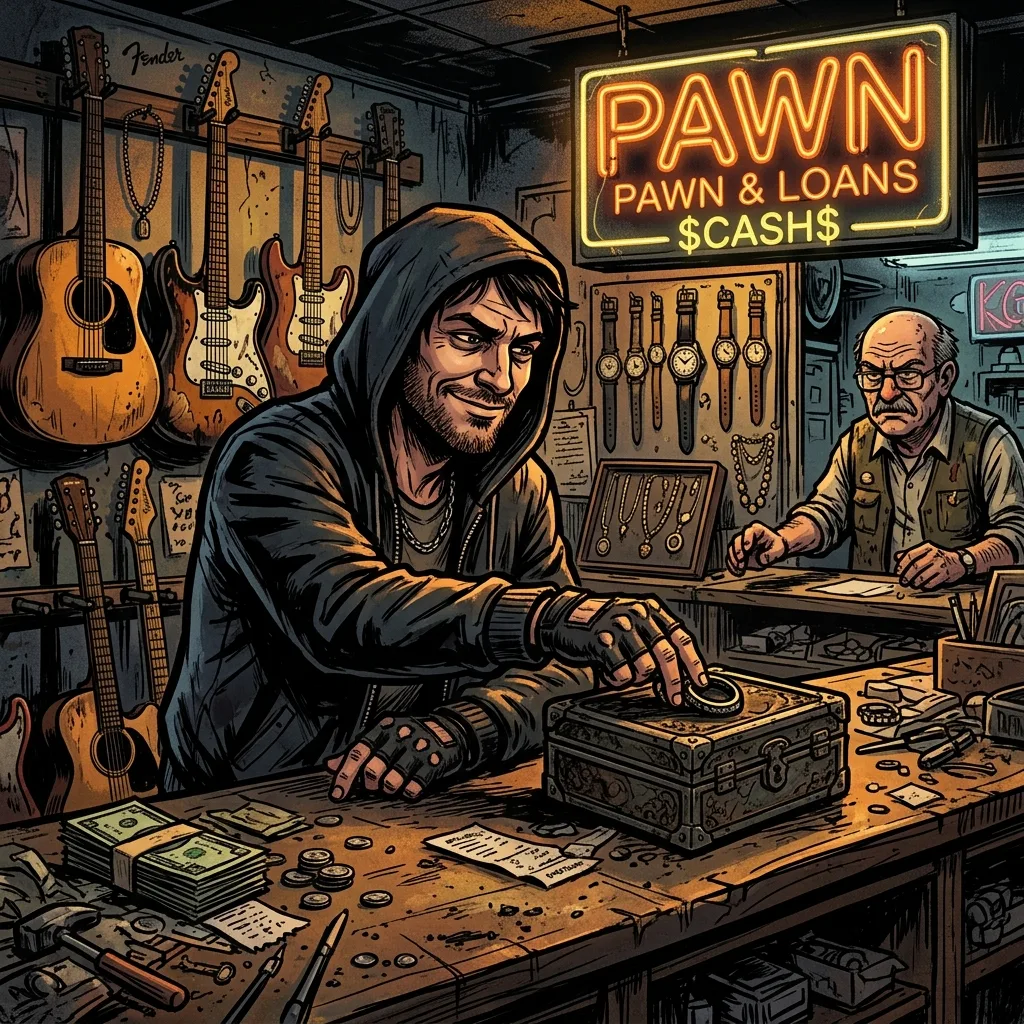 Pawn-Shop Counter