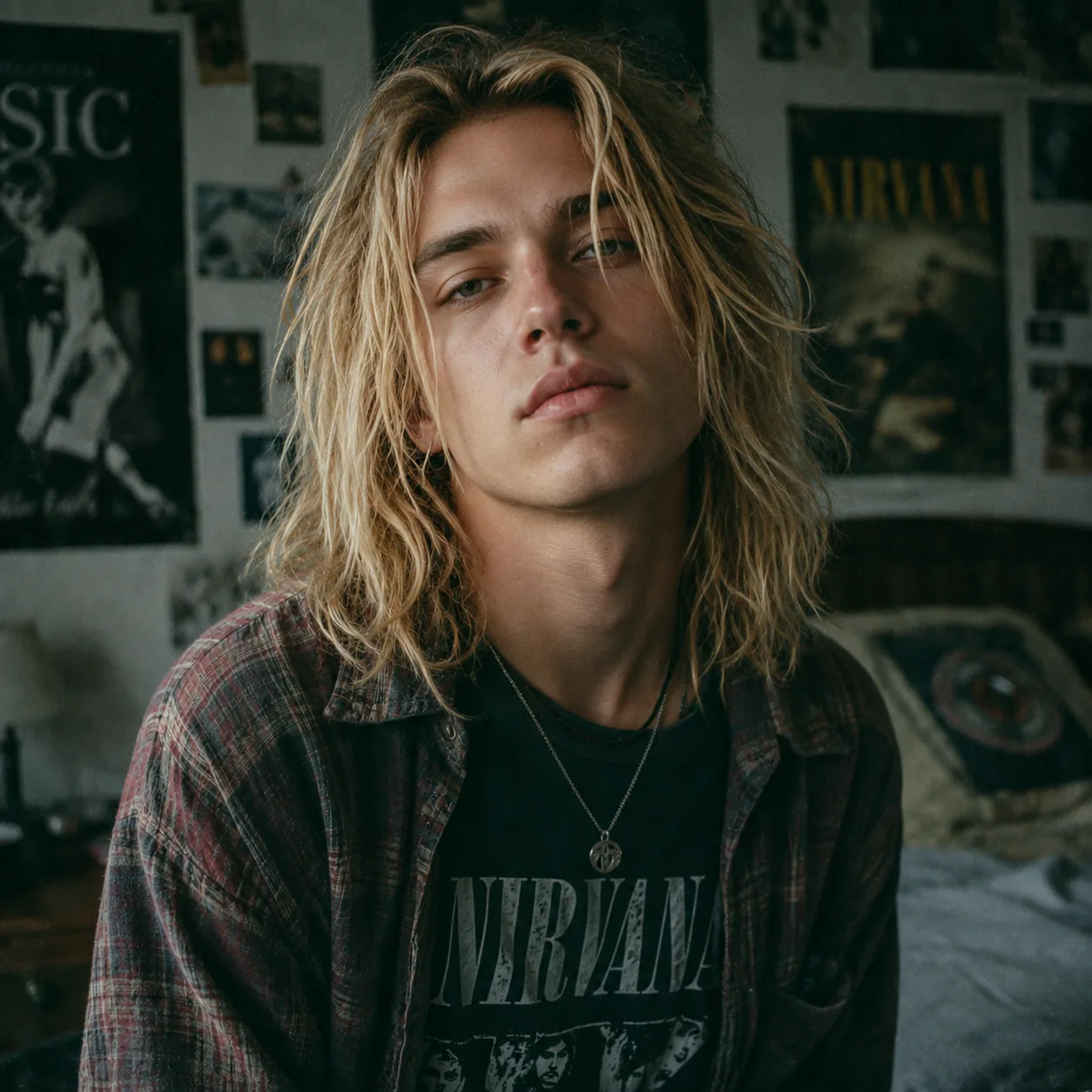 Grunge vibe in a cluttered room