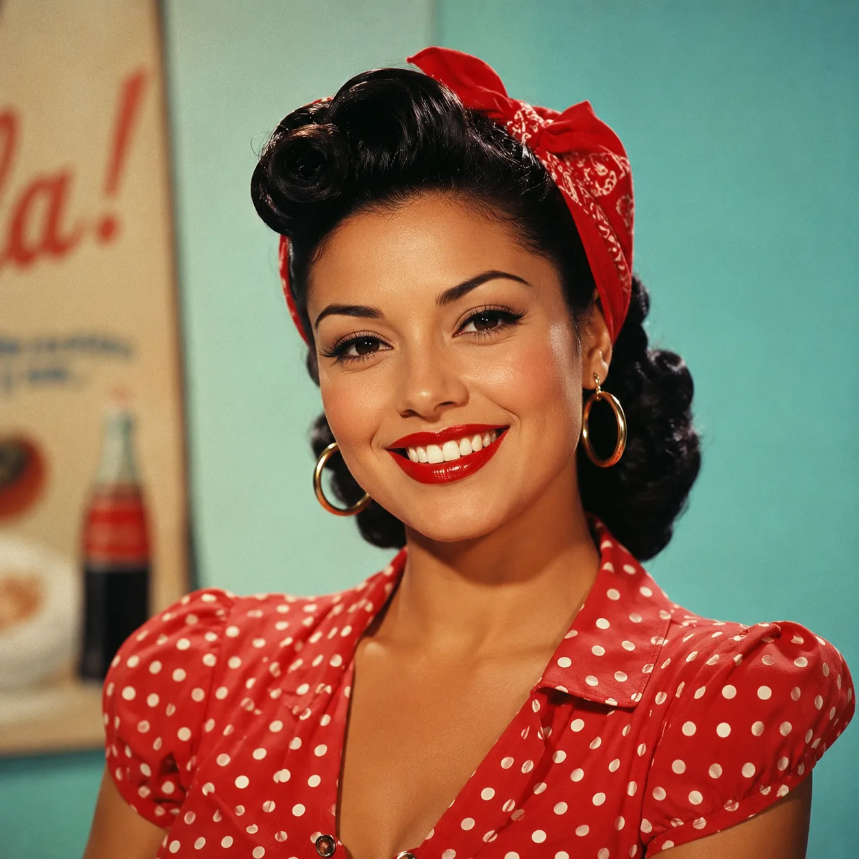 Retro pin-up portrait