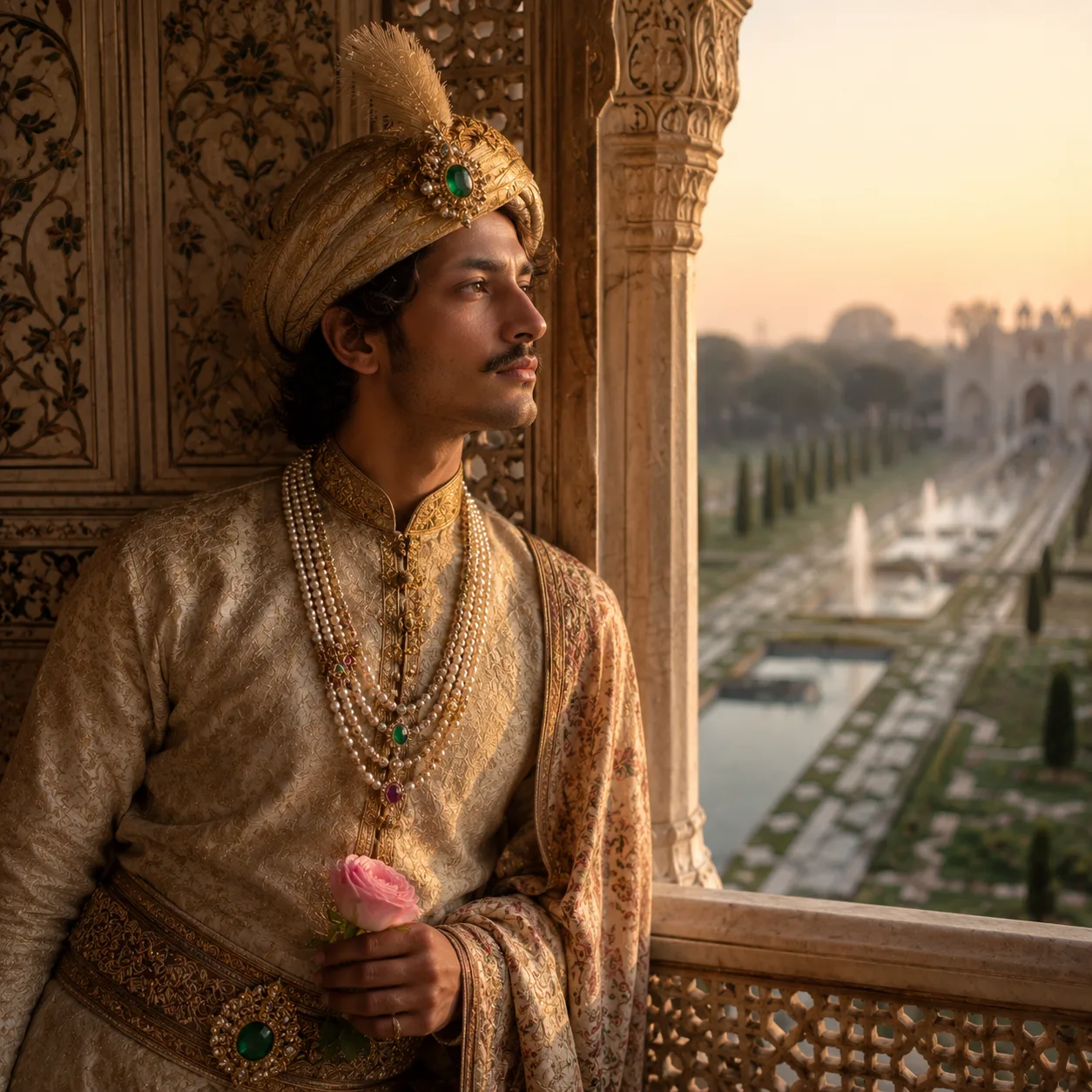 Royal reflection at sunset