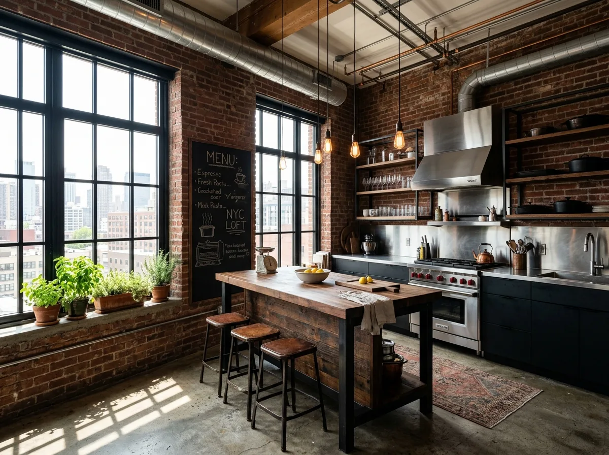 Industrial Loft Kitchen