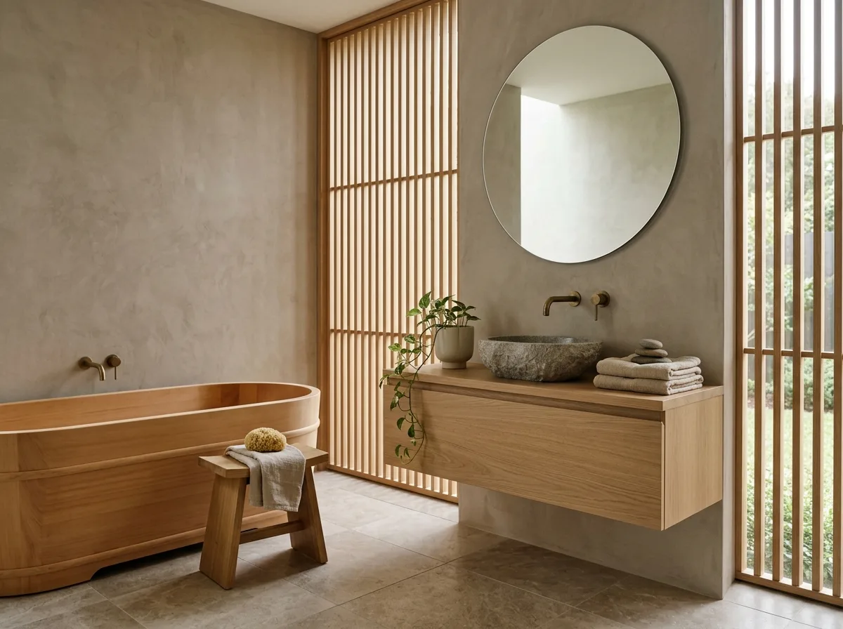 Japandi Zen Bathroom