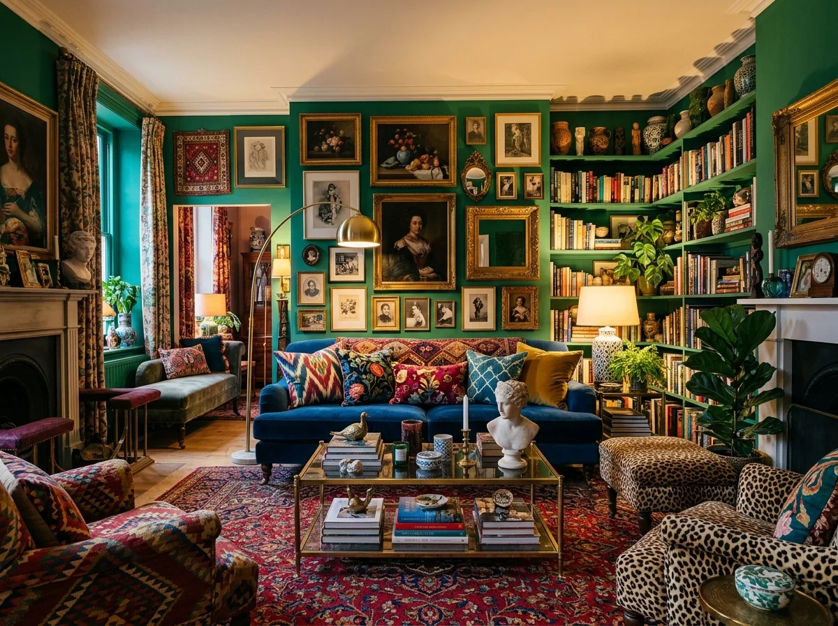 Maximalist Eclectic Living Room