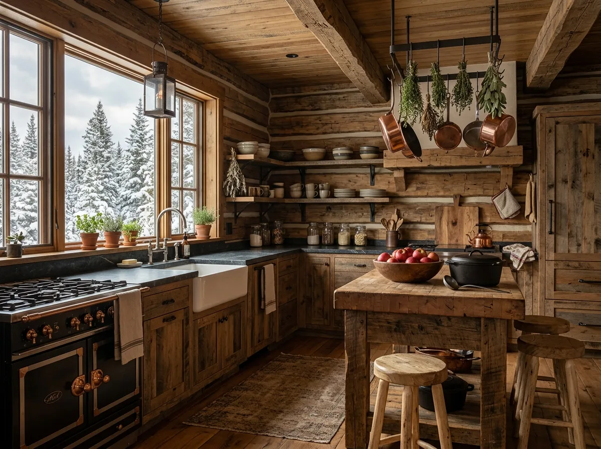 Rustic Cabin Kitchen