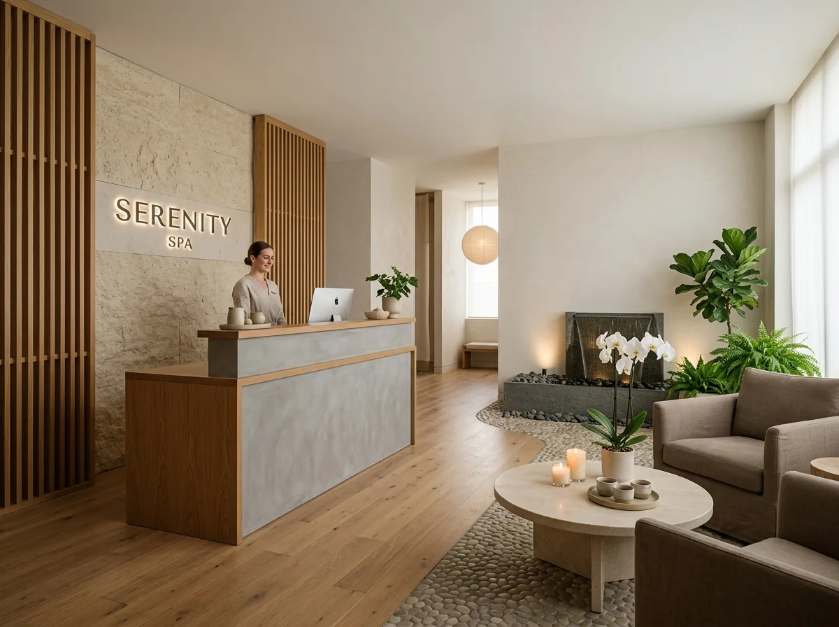 Serene Spa Reception