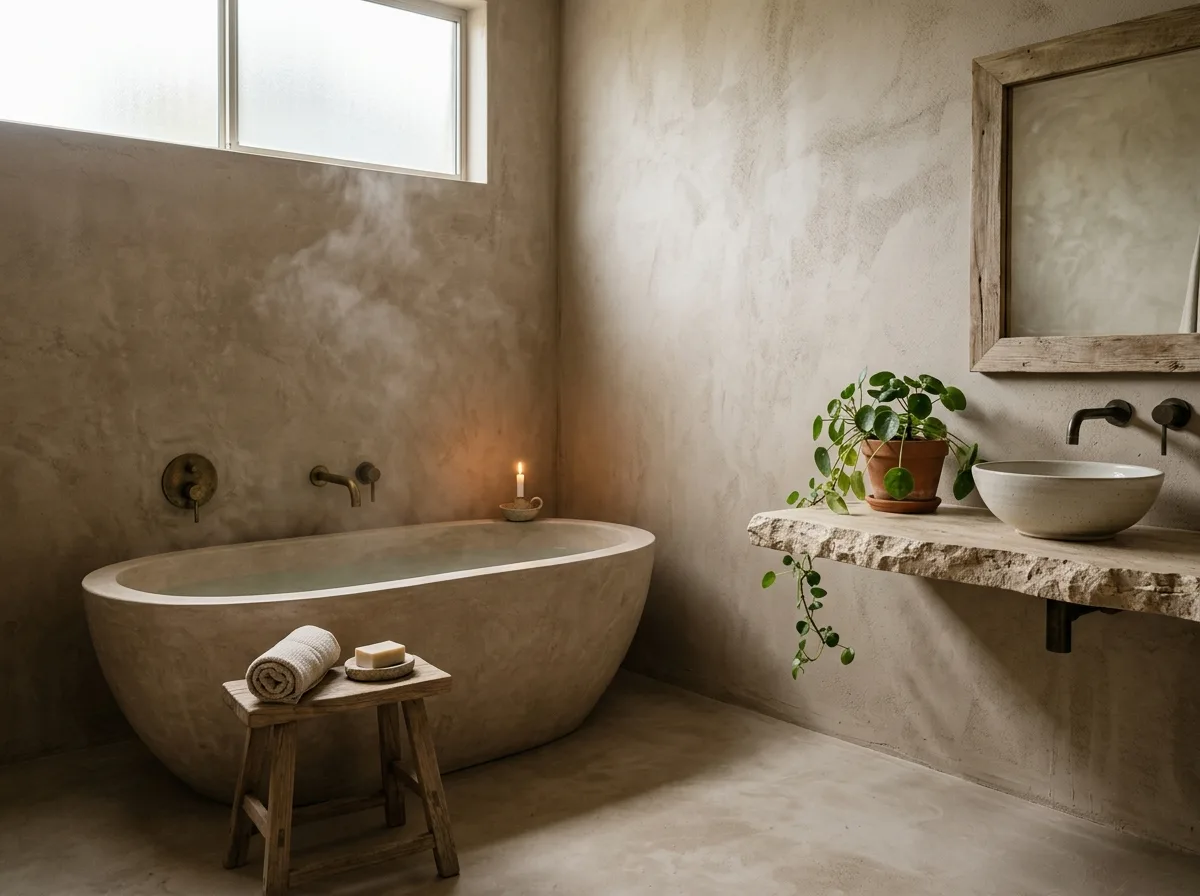 Wabi-Sabi Spa Bathroom