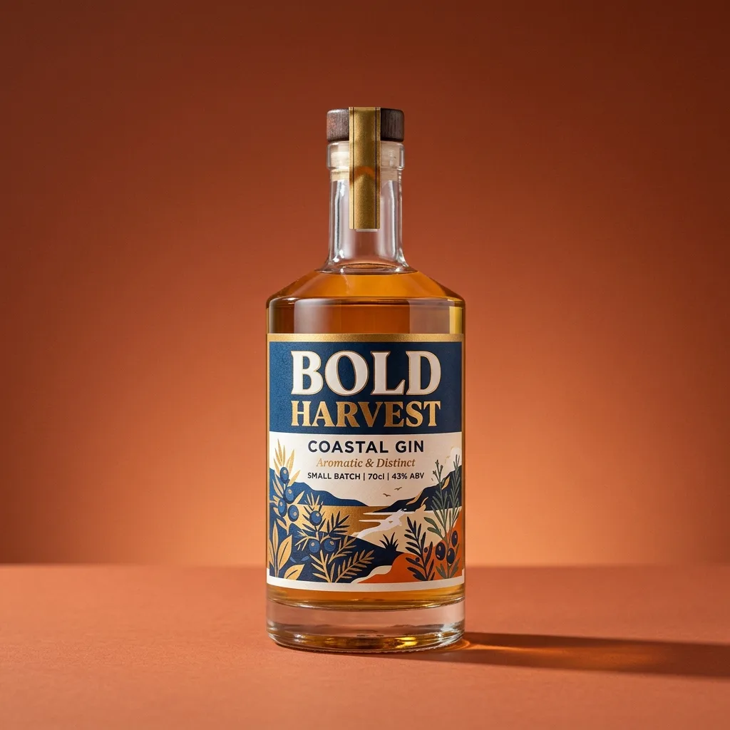 Label-Forward Bottle