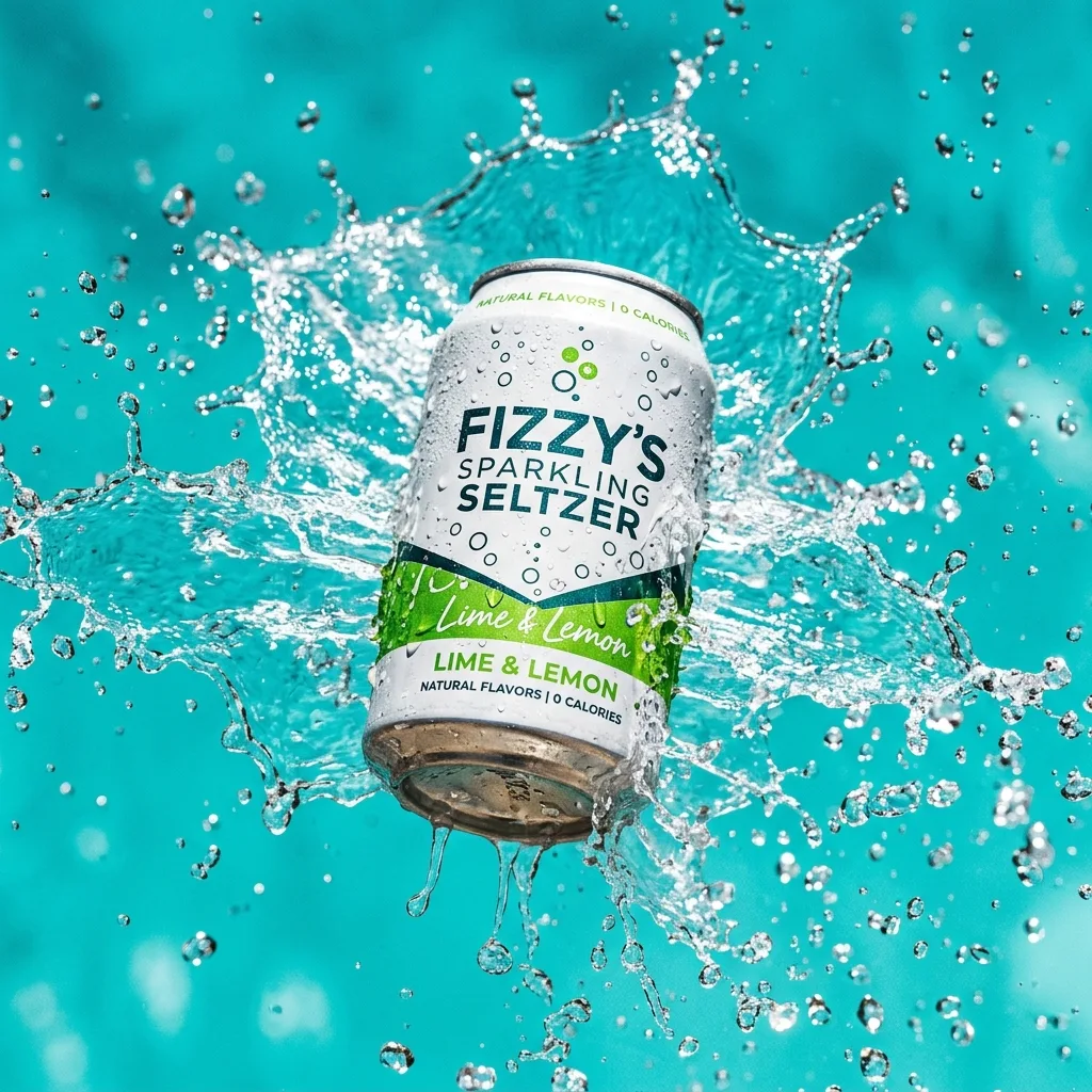 Seltzer Can, Water Splash